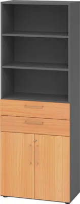 Produktbild von Hammerbacher Kombischrank 6OH gp/Buche
