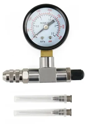 Zdjęcie produktu dla Narzędzie do napełniania azotem, manometr 600 PSI, uniwersalna kompatybilność, 350 psi / 2,5 MPa