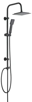 Produktbild von Duschsystem Cuadro Schwarz matt