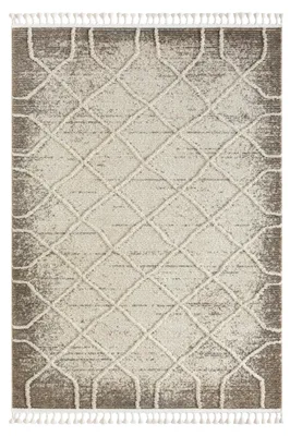Obrázek produktu pro Koberec MY-RUG, Meera 1, 230x160, béžový, koberec s vysokým vlasem, s efektem high-low, mírně lesklý, obdélníkový tvar