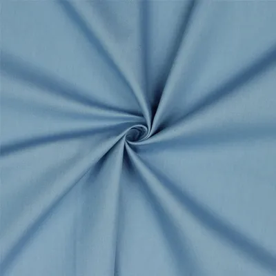 Popeline Baumwollstoff Fahnenstoff ab 1m x 146cm Meterware unifarben 2v2 OEKO-Tex 100 Basicstoff pastellblau