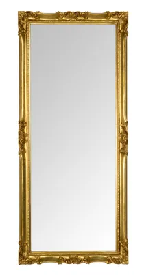 Produktbild von MO.WA Wandspiegel Spiegel klassisch Barock 62x142 Blattgold Antik Ganzkörperspiegel Bodenspiegel Holzspiegel Gold antiker Spiegel -  Italy