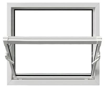 Immagine prodotto di Finestra da cantina Framex bianca, L x A 80 x 60 cm (800 x 600 mm), doppio vetro, a ribalta, finestra in PVC per fienili e officine