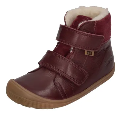 Produktbild von KOEL Barefoot Kinderstiefel - EMIL NAPA TEX WOOL - bordo, Größe:30 EU