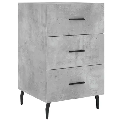 Produktbild von Nachttisch Betongrau 40x40x66 cm Holzwerkstoff