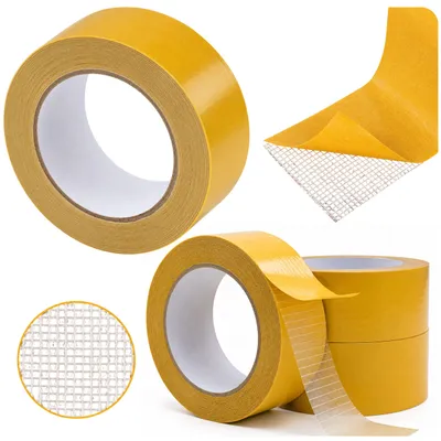 Produktbild von Doppelseitiges, verstärktes, starkes Montageband, 50 mm x 25 m