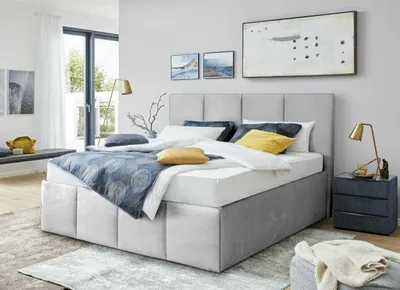 Produktbild von Polsterbett Dalas Grau 180 x 200 x 40 cm Stauraum Ohne Matratze und Lattenrost