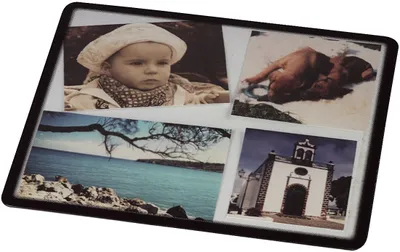 Produktbild von hama Maus Pad "Magic", transparent mit schwarzem Rand Foto-Pad mit rutschffester Unterseite, seitliche Öffnung (42285)