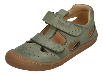 Produktbild von KOEL Barefoot Kinderschuhe - BEP LEATHER - olive, Größe:22 EU