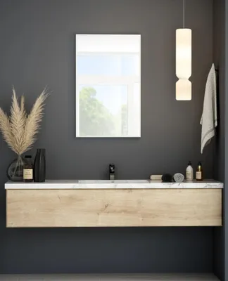 Image de Miroir mural BRAMWELL - blanc