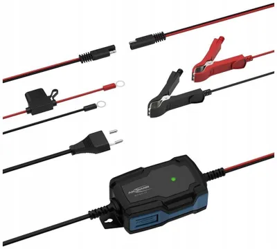 Zdjęcie produktu dla Ansmann 1001-0142, 6 - 12 V, Typ C (wtyczka eur), 1 A, 230 V, Zabezpieczenie przeciw przeładowaniu, Krótkie spięcie, IP65