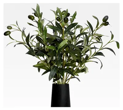 Produktbild von Künstliche Olivenzweige, 5 Stück, 28 cm, Deko für Zuhause, Büro und Hochzeiten
