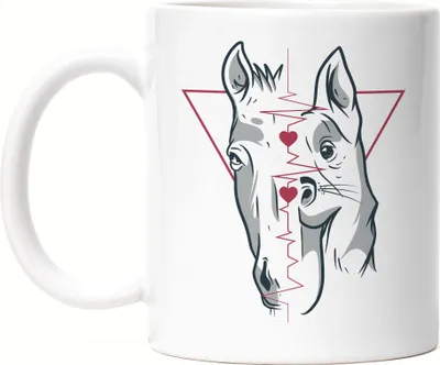 Produktbild von Hund Pferd Tasse Weiß Tierliebhaber Pferdeliebhaber Pferdeflüsterer Hundeliebhaber Reiten Hobbie Liebe Tiere