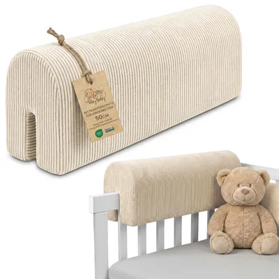 Produktbild von Bettkantenschutz 50 cm Kantenschutz Bettumrandung für Bettgitter Beige