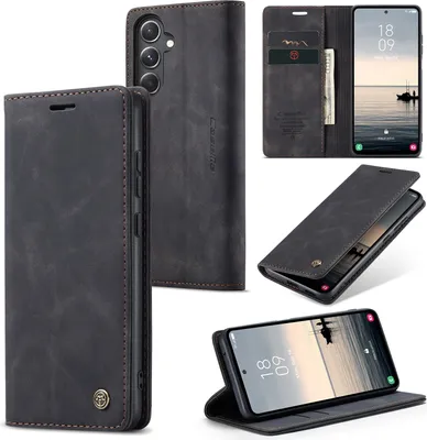 Produktbild von Hülle für Samsung Galaxy S24 FE 5G Klapphülle Fliphülle Tasche Case Schwarz