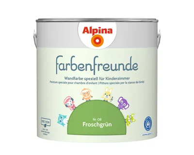 Produktbild von Alpina Farbenfreunde Nr. 08 Froschgrün 2,5 Liter matt