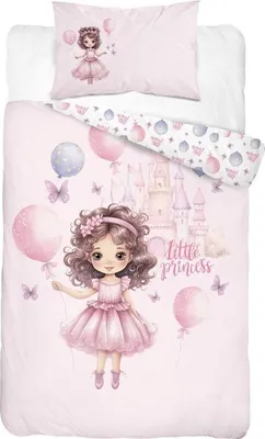 Zdjęcie produktu dla DETEXPOL Pościel Mała Księżniczka bawełniana, 100/135, 40/60 cm