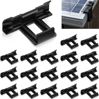 Produktbild von 30 teilig Schlamm Entwässerungsklemme für Solaranlagen,Solarpanel Ablaufclip mit Leicht installierbar,Ideal für Dachrinnen und Modulschutz