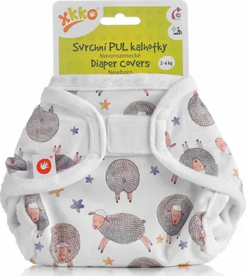 Produktbild von xkko Newborn Überhose Klett Dreamy Sheeps
