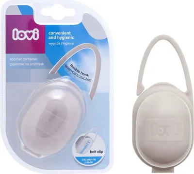 Imagen del producto de Funda para chupete de color pastel, funda para chupete color beige