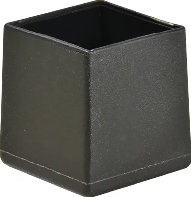 Produktbild von WAGNER Kappen für Vierkant Stahlrohr 4tlg. - 20 / 24 x 20 / 24 x 17 mm, Abrieb 4 mm, Kunststoff schwarz - 15052099
