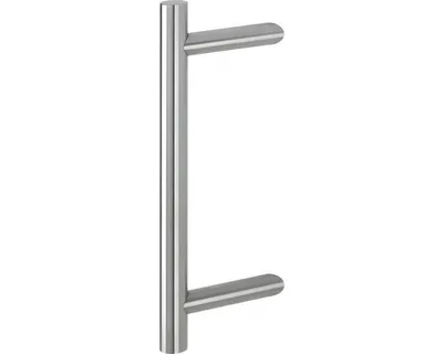 Produktbild von Stoßgriff Hoppe E5012 schräge Stütze L 330 mm Lochabstand 210 mm edelstahl