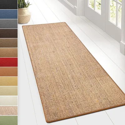 Produktbild von Teppich-Läufer auf Maß gekettelt Sylt kork 50x200 cm
