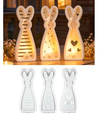 Produktbild von Silikonform Osterhase Gießform für Gips und Harz