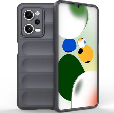 Produktbild von Redmi Note 12 Pro 5G Hülle, Weich TPU Silikon Stossfest Anti-rutsch Schutzhülle für Xiaomi Redmi Note 12 Pro 5G Dunkelgrau