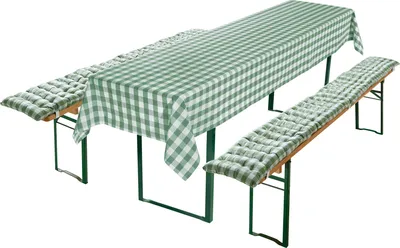 Produktbild von REDBEST Auflagen und Tischdecke Nashville" 3-teilig grün 90x260 cm"