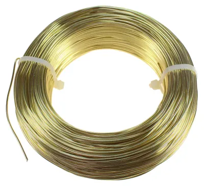 Produktbild von 120m Aluminiumdraht Ø 1mm Aludraht Basteldraht Dekodraht Schmuckdraht gold