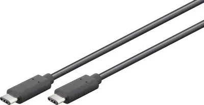 Productafbeelding van Hapena USB-C kabel, 1 meter, 3113110102, USB3.1 Gen2, 60W PD, mannelijk/mannelijk