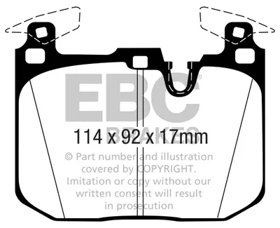 Produktbild von EBC Brakes Bremsbeläge Satz Vorne Bremsklötze für BMW 3 Limousine (F30, F80) DP42360R