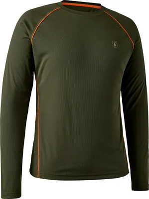 Produktbild von Deerhunter Chamois Herren Langarm T-Shirt, Farbe:Forest Green, Größe:XL