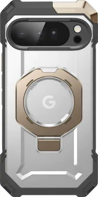 Produktbild von Supcase, Verstärkte Hülle Pixel 10 Pro XL Unicorn Beetle Grip mit Ständer, Schwarz / Gold