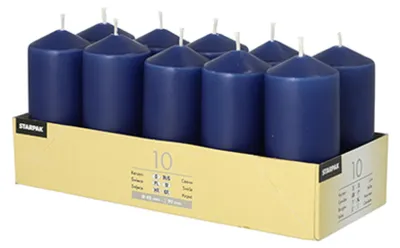 Produktbild von PAPSTAR 17916 Rund Blau 10Stück(e) Wachskerze