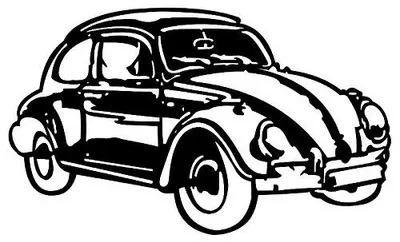 Silhouettenschablone Auto, 28,5 cm, wiederverwendbar