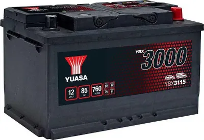 Produktbild von YUASA YBX3115 Starterbatterie 12 V 85 Ah 760 A (EN)