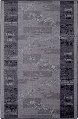 Produktbild von Teppich-Läufer auf Maß gekettelt Akzent grau Breite: 67 cm, Länge: 100 cm