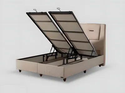 Produktbild von s Boxspringbett mit modernem Kopfteil Elegantes Design für Komfort