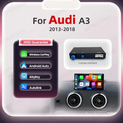 Immagine prodotto di Adattatore Carplay – Dongle Carplay wireless – Adattatore Android Auto – Box Carplay – Adattatore auto wireless – Compatibile con Audi A3 dal 2013 al 2018 – Bluetooth e mirroring