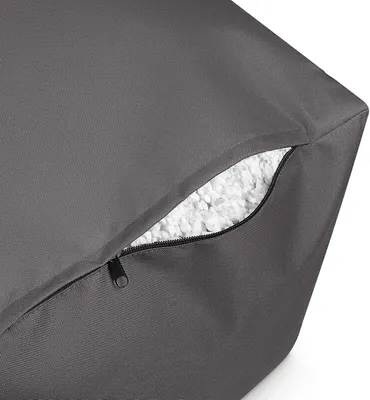 Produktbild von Square Sitzsack Würfel Hocker mit Reißverschluss 45x45x45cm Anthrazit