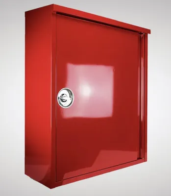 Produktbild von 2er Schutzschrank Box f. Feuerlöscher Schrank rot - Brandschutzschrank Schläuche