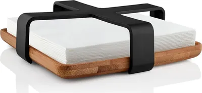 Produktbild von Schwarzes Serviettenhalter für Küche