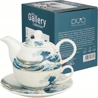 Produktbild von Duo TEA FOR ONE Porzellan-Set The Great Wave Hokusai