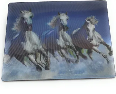Obrázek produktu pro Onwomania Horse Mould 9x7cm 3D Magnetická karta Magnet na lednici Magnetický obrázek Booklet Magnet White