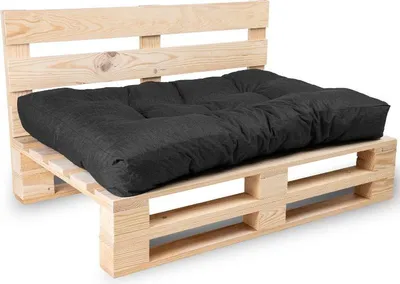 Produktbild von Palettenkissensitz aus polyester BANANAIR 120x80x15 cm, schwarz