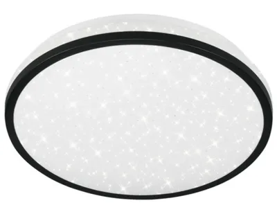 Produktbild von LED Deckenleuchte Bewegungsmelder Sternendekor 16W schwarz Ø28cm Telefunken