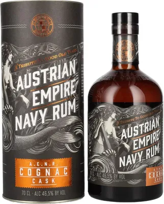 Produktbild von Austrian Empire Navy Rum COGNAC CASK 46,5% Vol. 0,7l in Geschenkbox