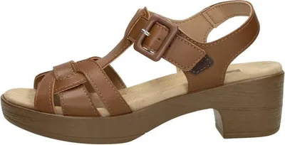 Produktbild von SUB55 Comfort Collection Luz 04 Sandalen Hak - Cognac - Maat 37
